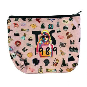 NWT Taylor Swift 1989 Swiftie Eras Tour Pink Cosmetic Makeup Bag